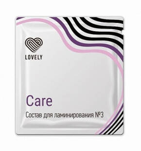

Lovely "Care" состав №3 для ламинирования в саше, 1 мл