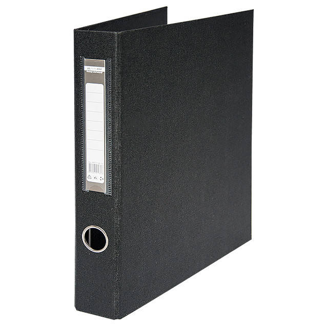 

Папка А4 BuroMax на 4 кольца 4 см двусторонняя черная BM.3106-01, Черный