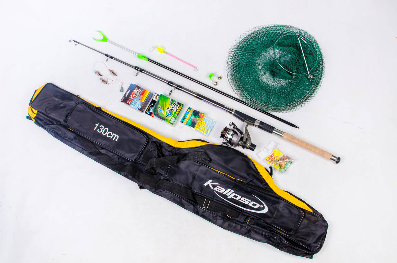 

Комплект спиннинг Apache Navigators в сборе +чехол+садок! 3.0 м, Черный