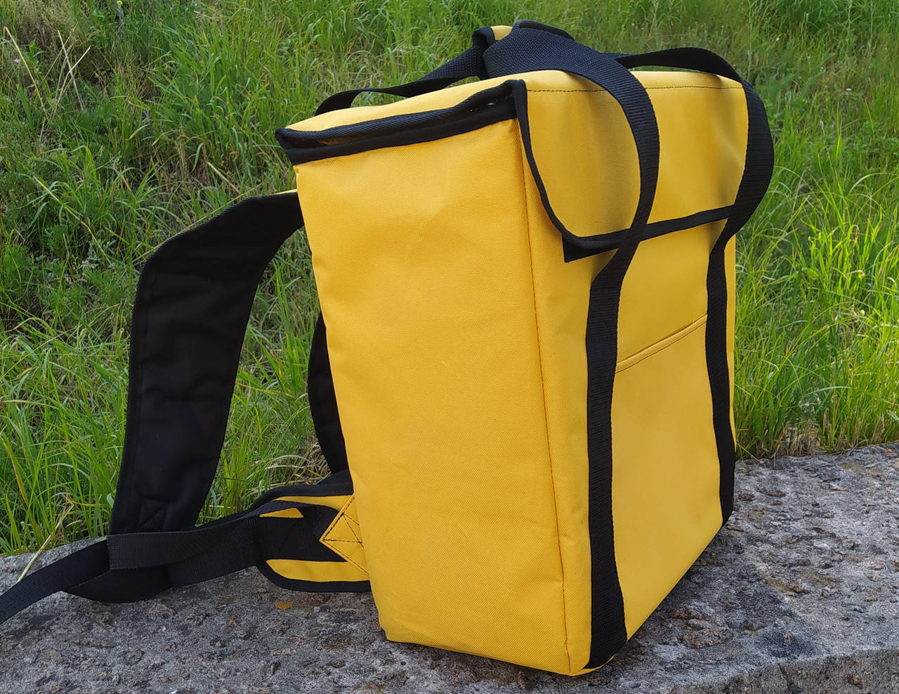 

Терморюкзак для доставки еды 35*20, высота 40. Желтый