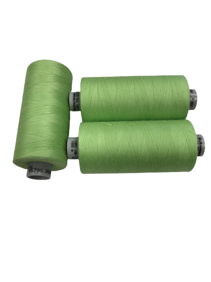 

Нитки швейні 40/2 100% PE (боб 1000м) Gutermann, колір 45795, салатовий
