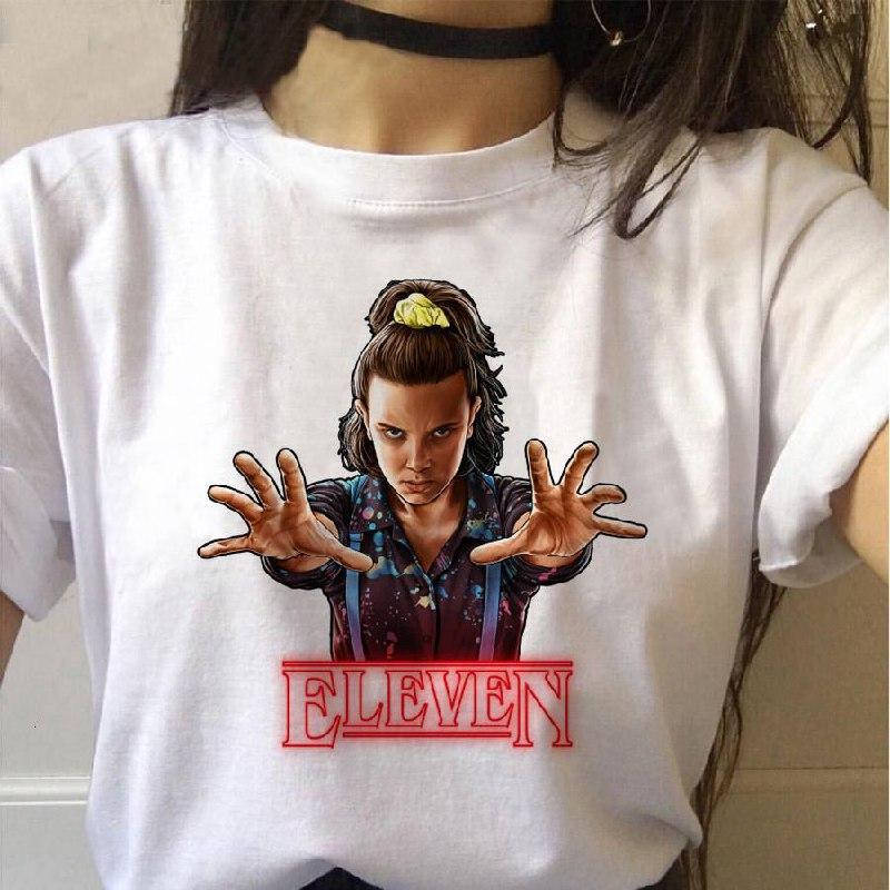 

Футболка Stranger Things белая женская Eleven, Белый