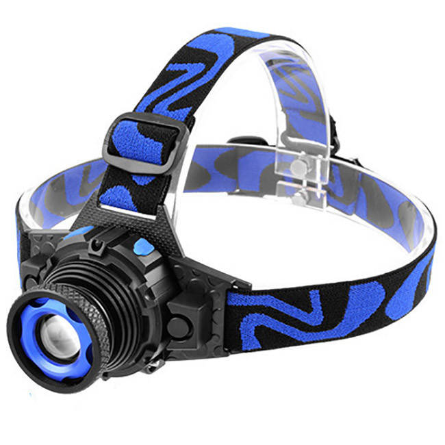 

Фонарь налобный W001-XPE (ЗУ 220V/12V, встроен.аккум, zoom,4р,) Box 10х6,5х5,5см