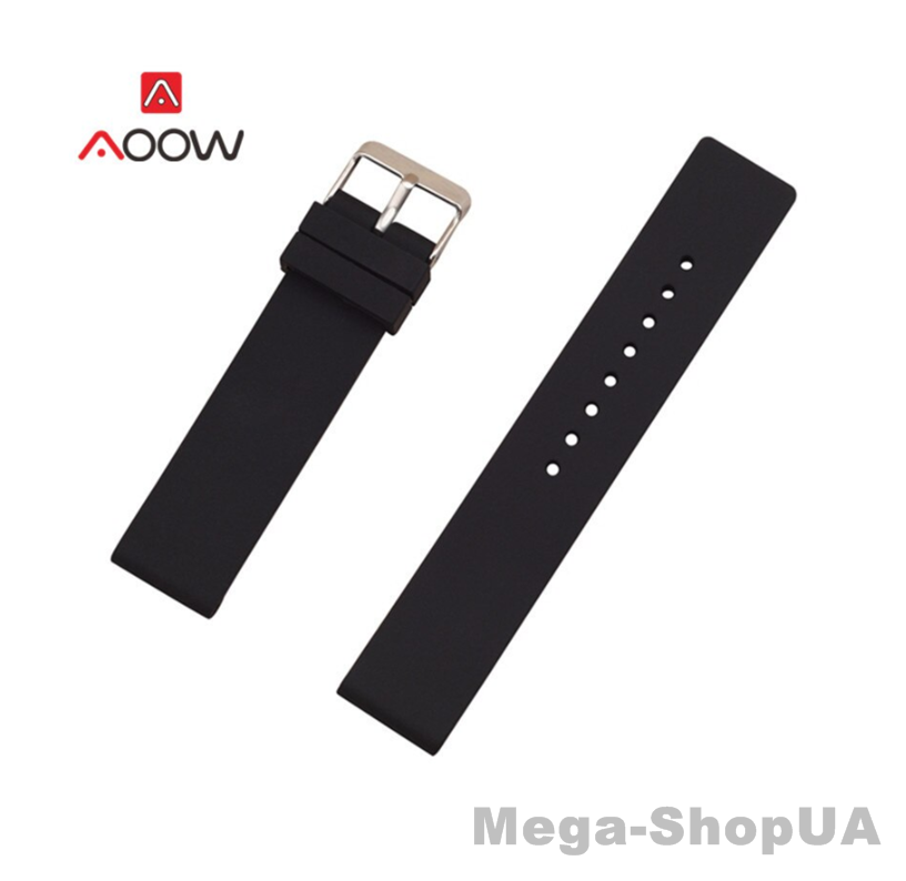 

Ремешок силиконовый для умных смарт часов Smart Watch 18 мм Amazfit Samsung Huawei часовые ремешки 18mm Черный