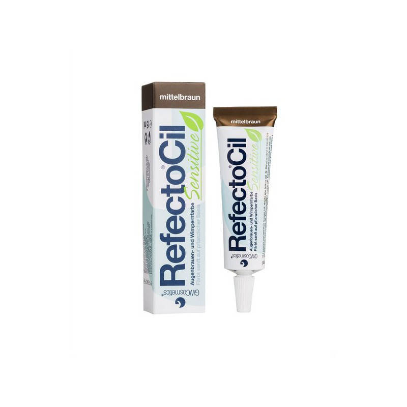 

Рефектоцил эко-краска для бровей RefectoCil Sensitive Medium Brown Медно-коричневый, рефектосил