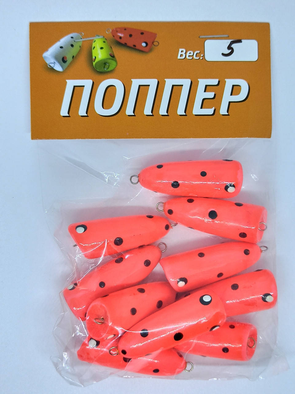 

Chpok-Fish, ПОППЕР (2,3,4 и 5 грамм) Красный, 5