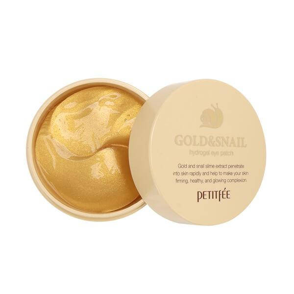 

Патчи с золотом и муцином улитки Petitfee Gold & Snail Hydrogel Eye Patch (30 пар - 60 шт)