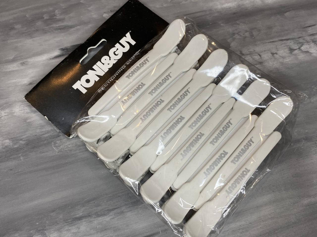 

Зажим для волос Toni&Guy, белый, в наборе 12 шт.