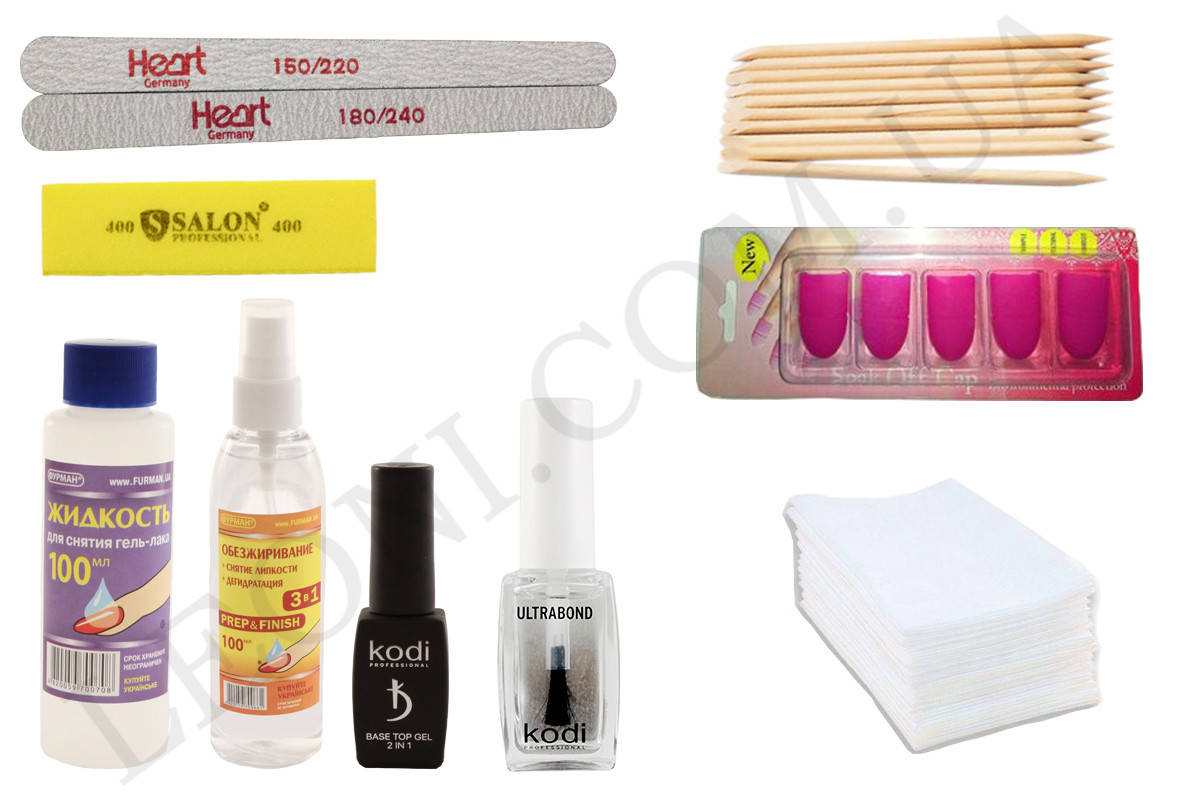 

Стартовый набор для покрытия гель-лаком без лампы Kodi (маленький)