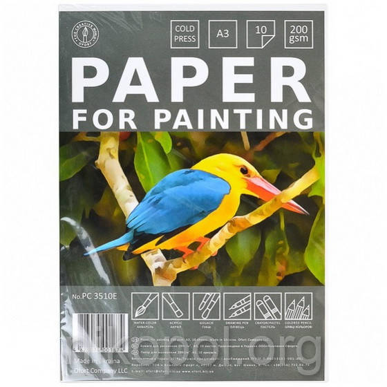 

Бумага для акварели "Офорт", А3 10 листов (Птица)