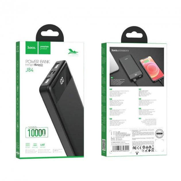

Портативная мобильная батарея power bank HOCO J84 10000mAh Черный