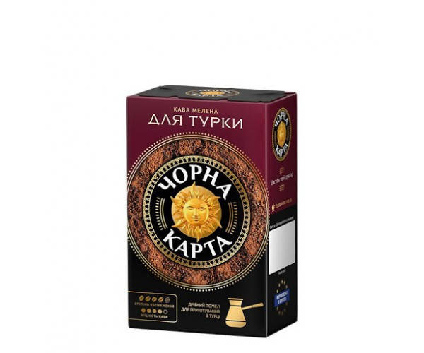 

Кава натуральна смажена мелена, "Для турки" 230 г ТМ «Чорна Карта»