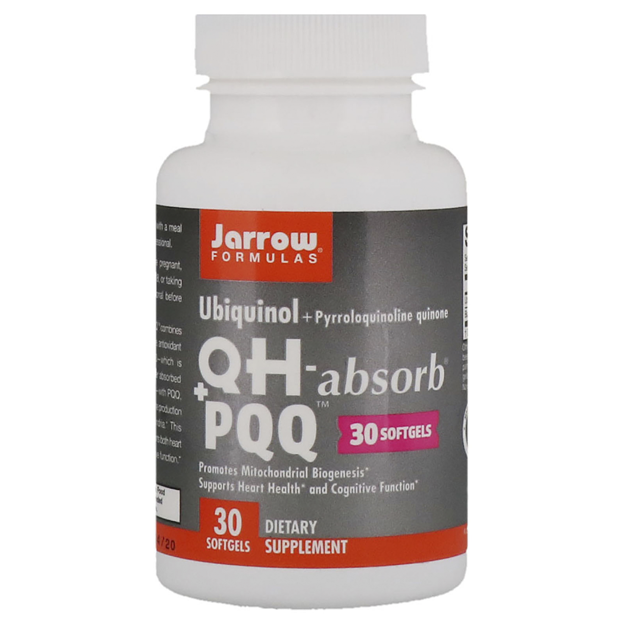 

Jarrow Formulas, Убихинол, QH+ PQQ, 30 гелевых капсул