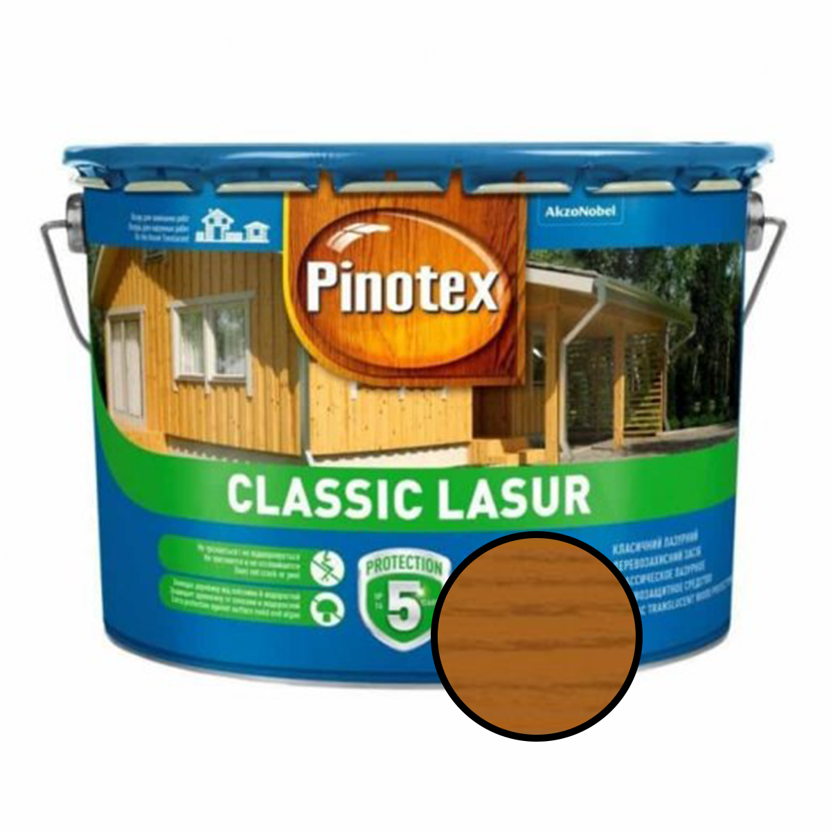 

Средство для защиты дерева Pinotex Classic Lasur орегон 10л