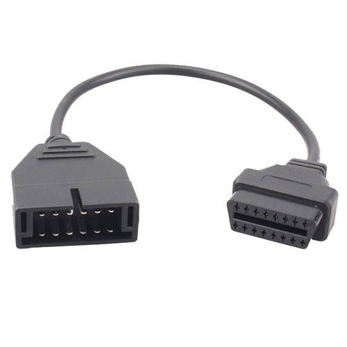 

Переходник с OBD2 16pin мама на GM 12pin папа GM12 Daewoo Lanos Sens
