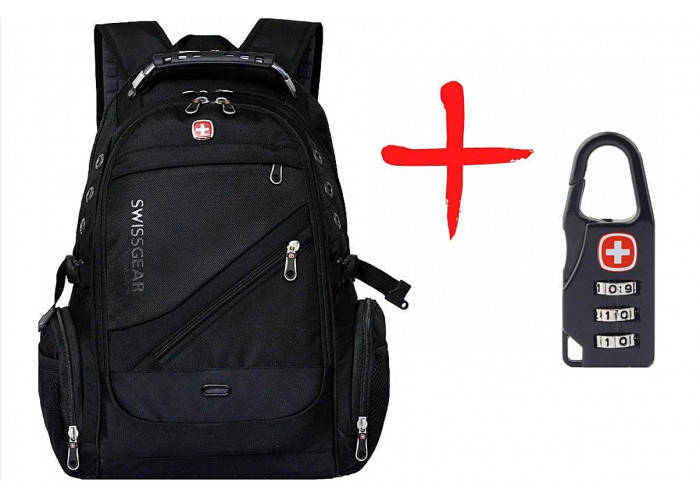 

Городской рюкзак 8810+1 с кодовым замком, Черный