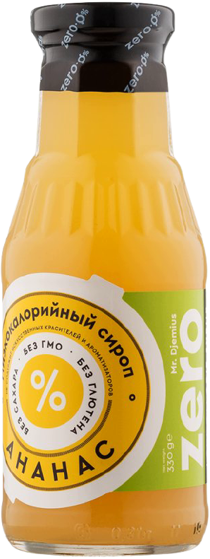 

Низкокалорийный сироп Mr. Djemius ZERO Ананас (330 мл)