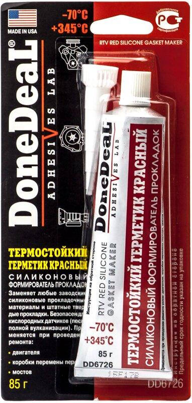 

Термостойкий Силиконовый Герметик Прокладок Красный Donedeal Dd6726, 85 Г