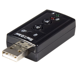 

USB Звуковая карта 7.1 3D звук регулятор громкости