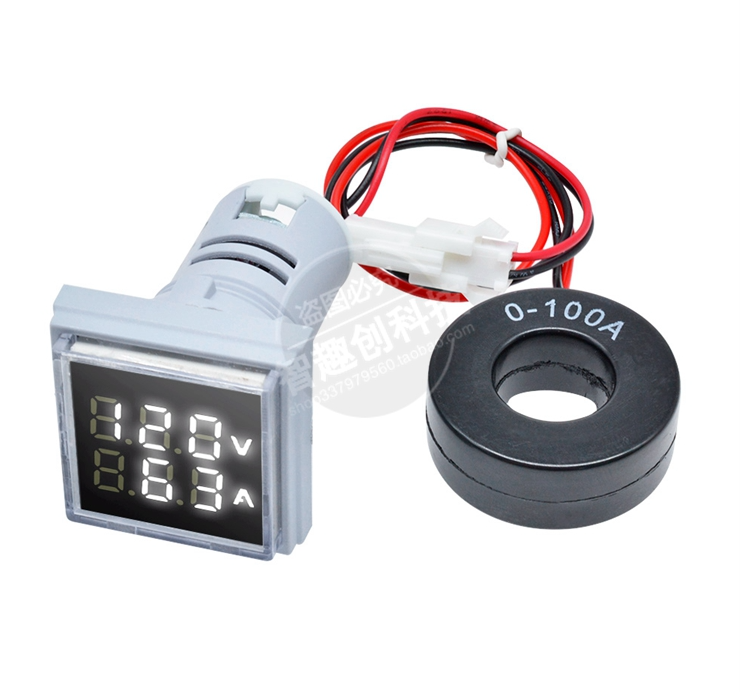 

AC Цифровой Вольтметр/амперметр переменного тока LED AC 60-500V 100A