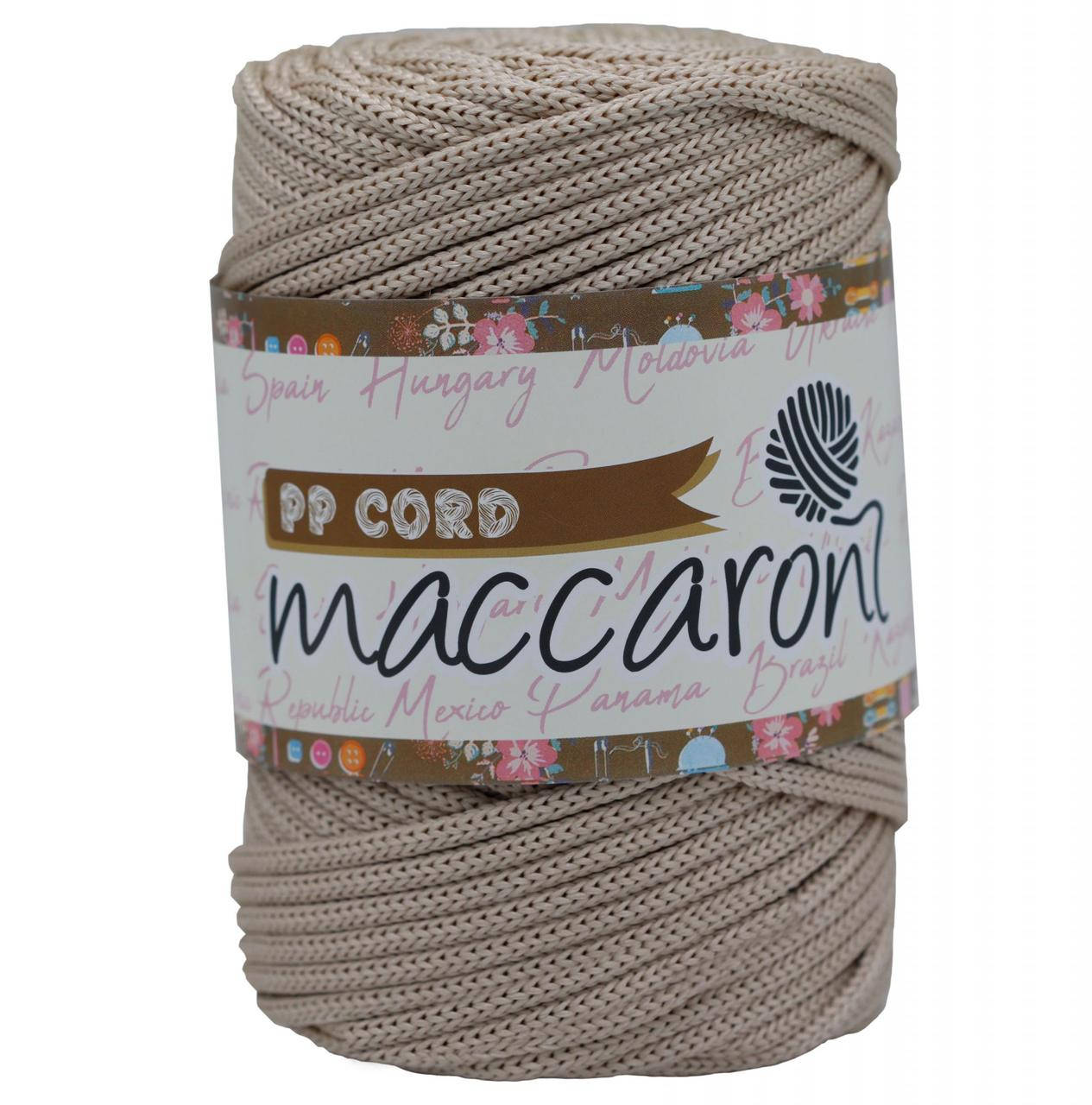 

Полипропиленовый шнур Maccaroni PP Cord 5 mm ,бежевый
