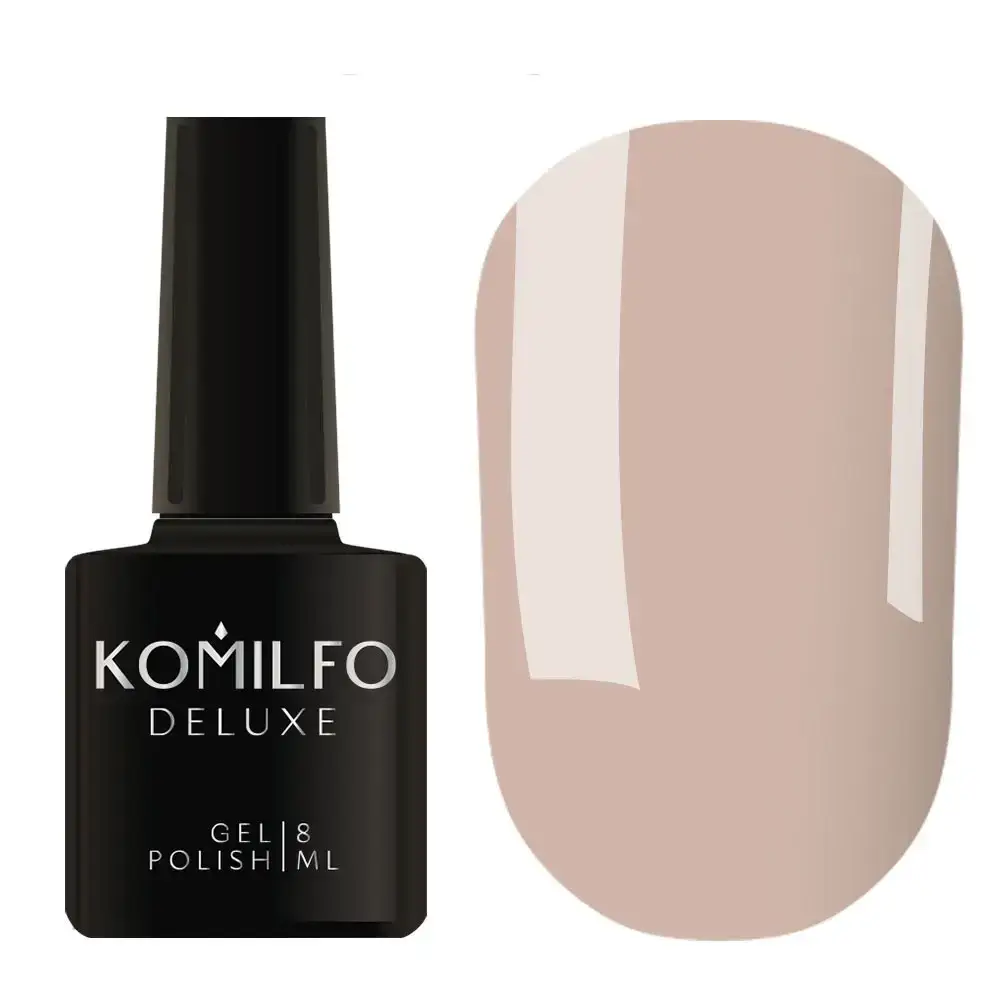 

Гель-лак Komilfo Deluxe Series №D069 (светлый бежево-серый, эмаль), 8 мл