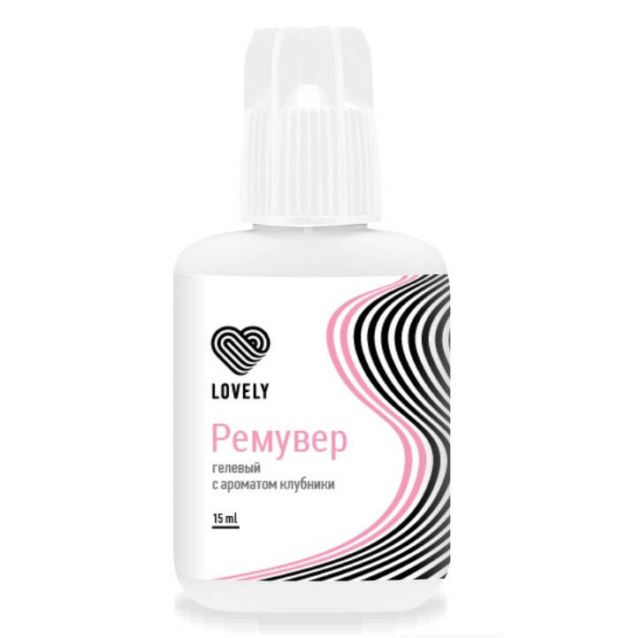 

Ремувер гель Lovely с ароматом клубники, 15мл.