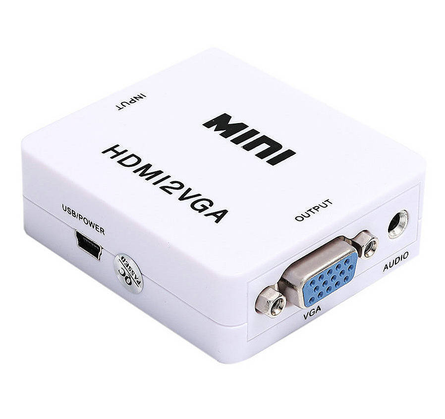 

Конвертер адаптер из HDMI в VGA переходник преобразователь с внешним питанием для Т2 аналого-цифровое