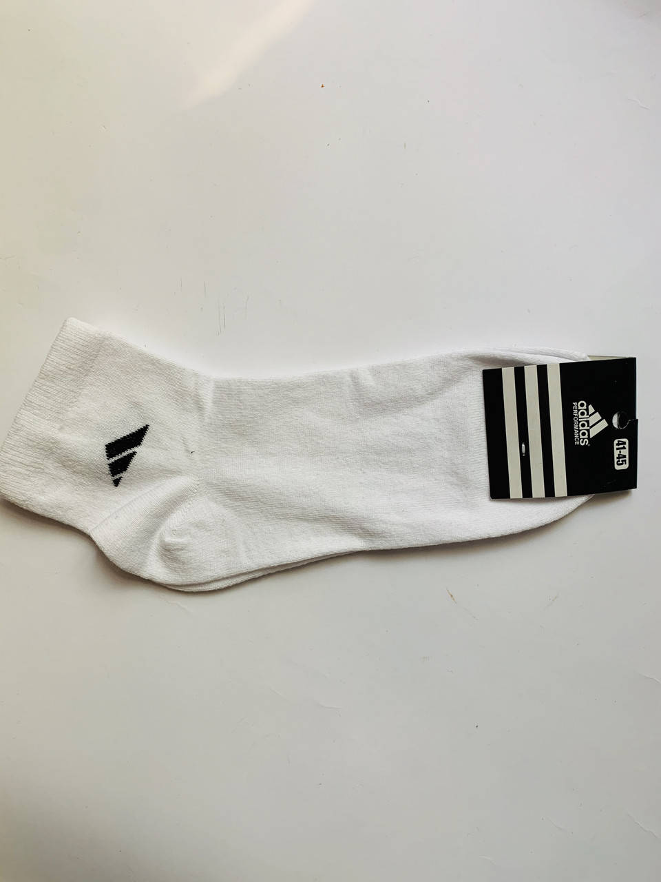 

Мужские носки ТМ Adidas р.41-45. ( средняя высота ) белые