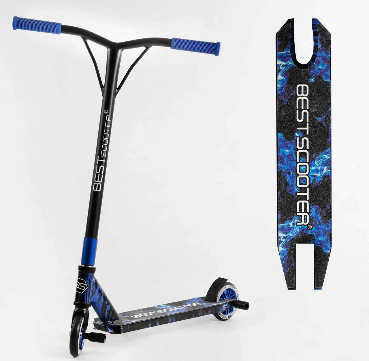 

Самокат трюковый 74609 Best Scooter синий 107586