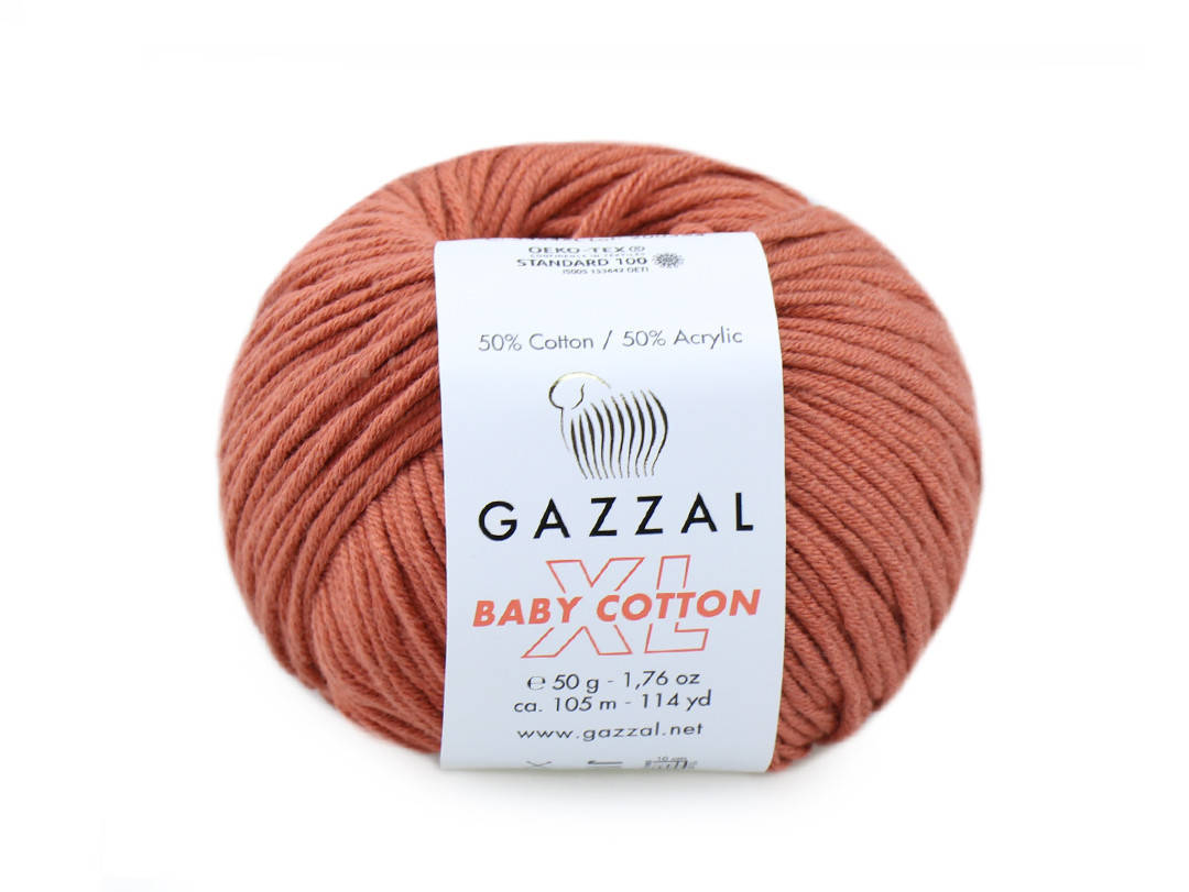 

Gazzal XL Baby Cotton, Медный №3454, Красный