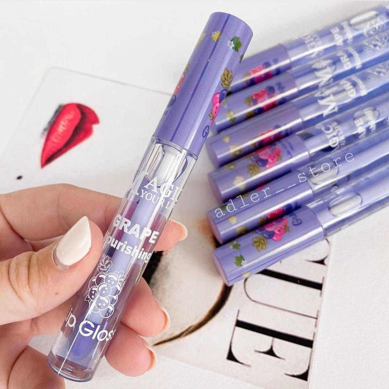 

Блеск-бальзам для губ с экстрактом винограда