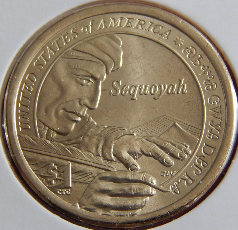 

Монета США. 1 доллар 2017 год. Сакагавея.