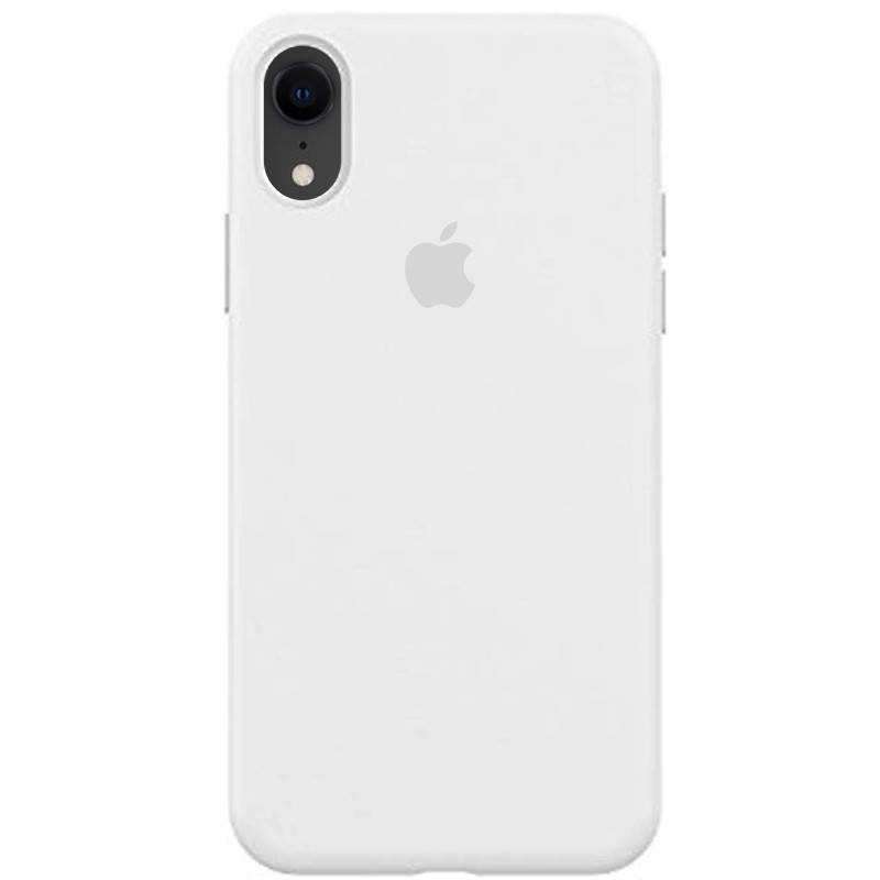 

Чехол Silicone Case Full для Apple iPhone Xr (6.1) с Закрытым Низом (White), Белый