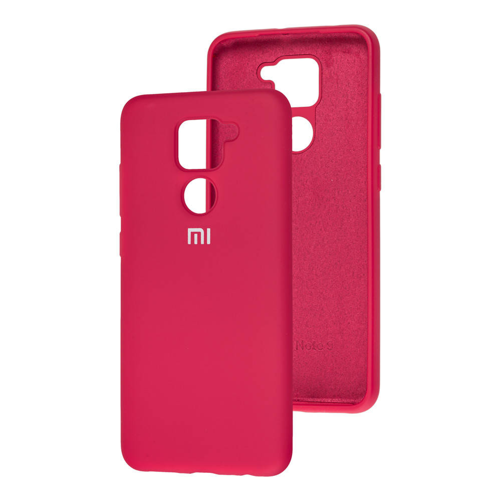 

Чехол Silicone Case full для Xiaomi Redmi Note 9 Hot Pink (ксиоми сяоми редми нот 9), Розовый