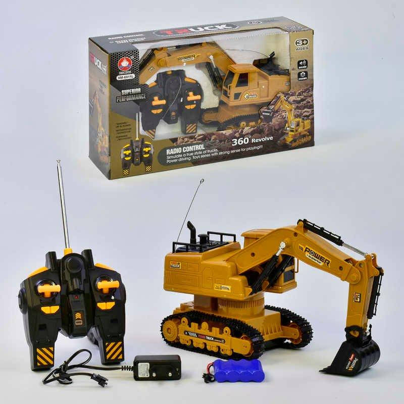 

Экскаватор на радиоуправлении ХМ 6811 L (18), аккумулятор 4,8 V, звук, в коробке