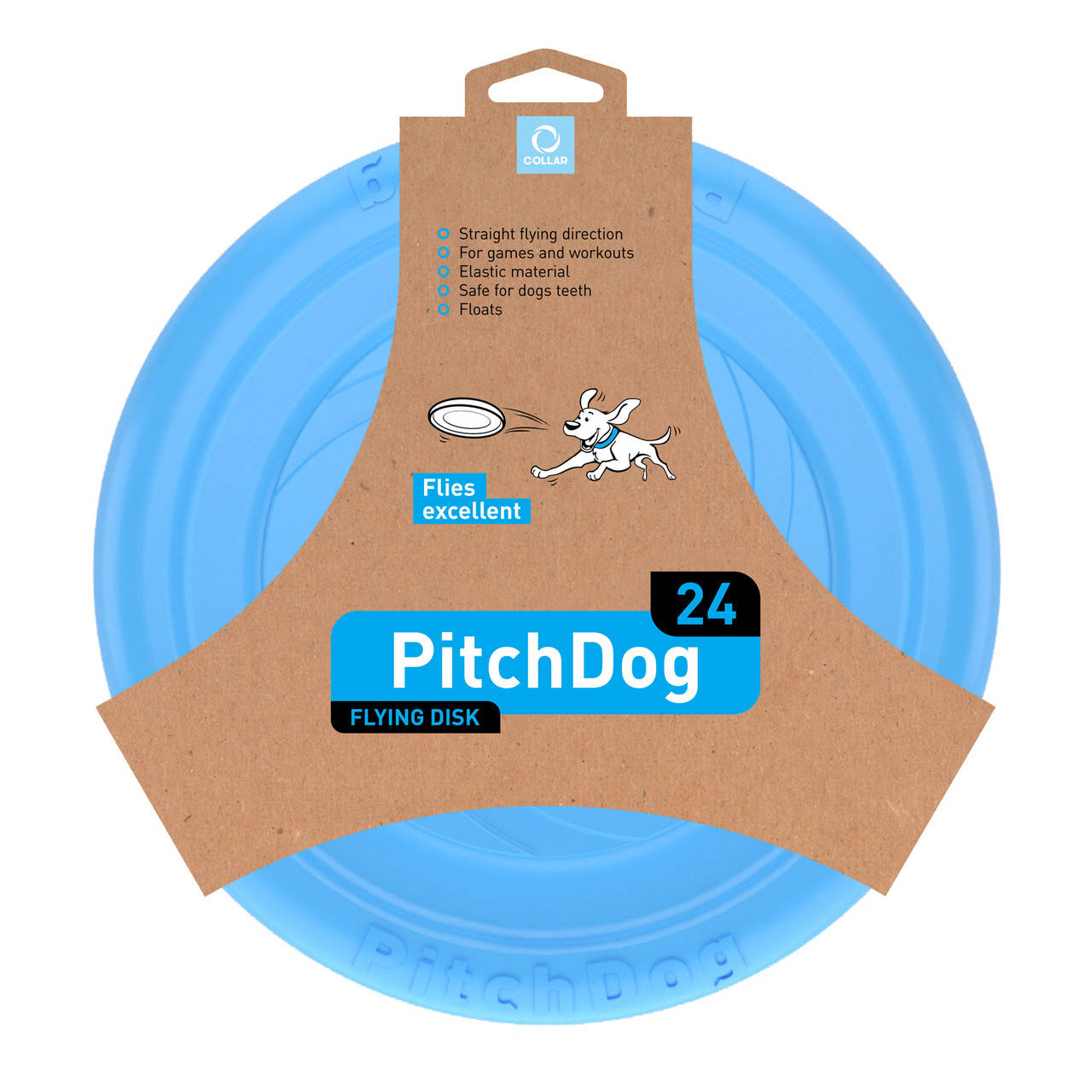 

PitchDog ПитчДог летающий диск для собак голубой 24 см