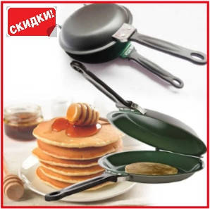 

Сковорода для блинов и панкейков двухсторонняя блинница 20 см STENSON Pancake сковорода для оладьев блинная