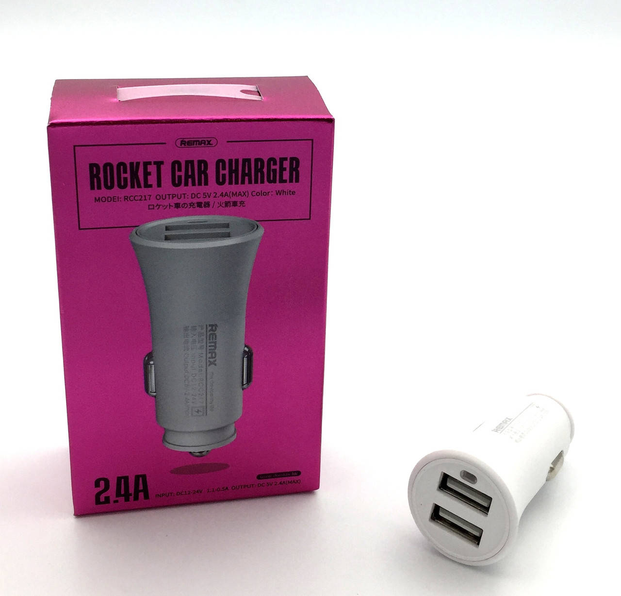 

Автомобильное зарядное устройство REMAX Car Charger RCC-217 белое