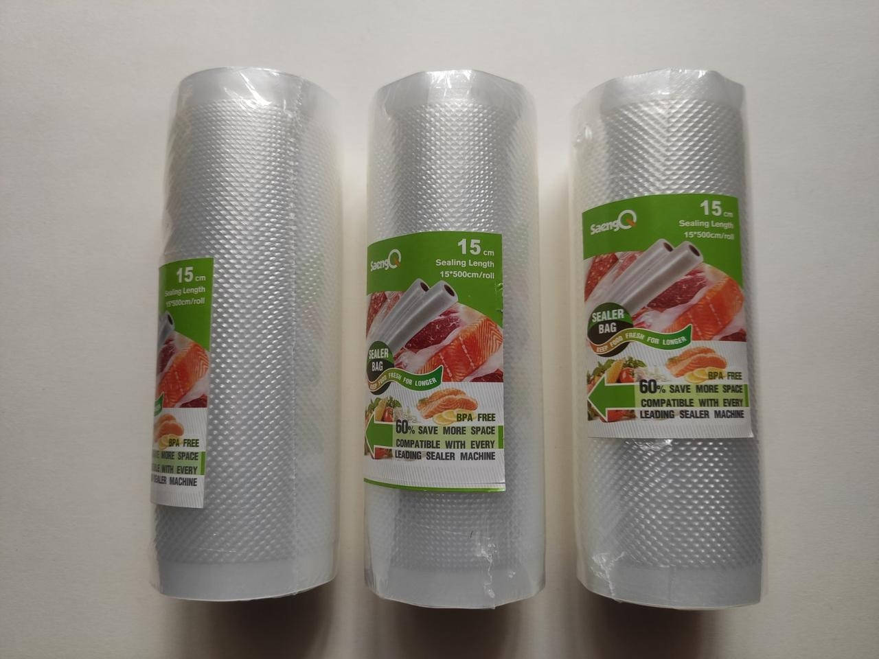 

Пакеты для вакууматора (рулон 15*500 см) 3 рулон вакуумная пленка