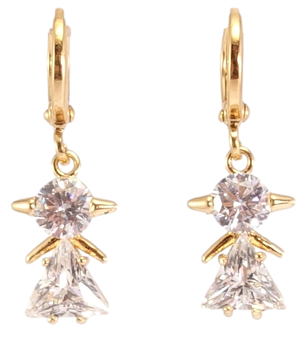 

Серьги Xuping Позолота 18K висюльки "Девочка"