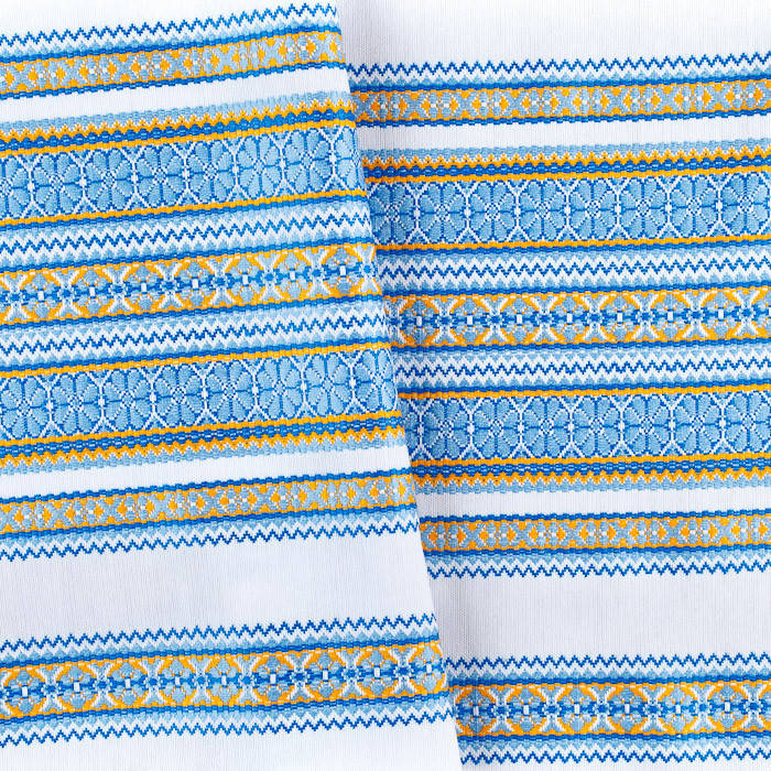 

Декоративная ткань с украинским орнаментом "Виола" ТД-55 (2/2) от 1 м/пог