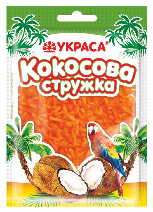 

Кокосова стружка оранжевая (25 г)