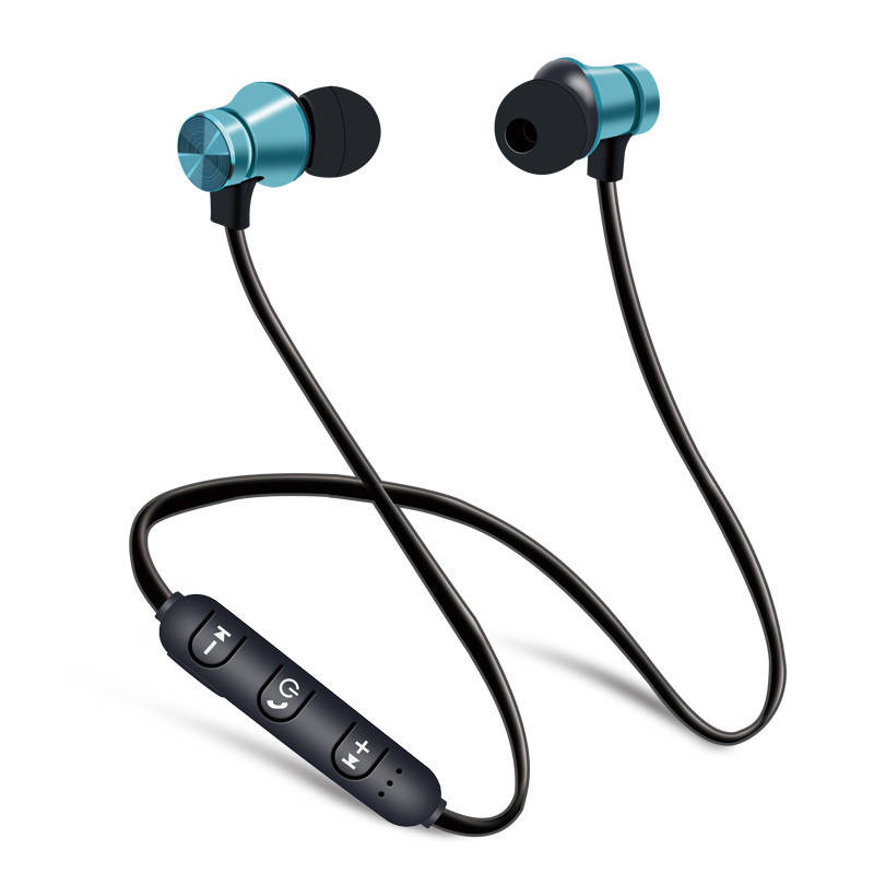 

Наушники беспроводные вакуумные с микрофоном Bluetooth HEONYIRRY H21 Голубой