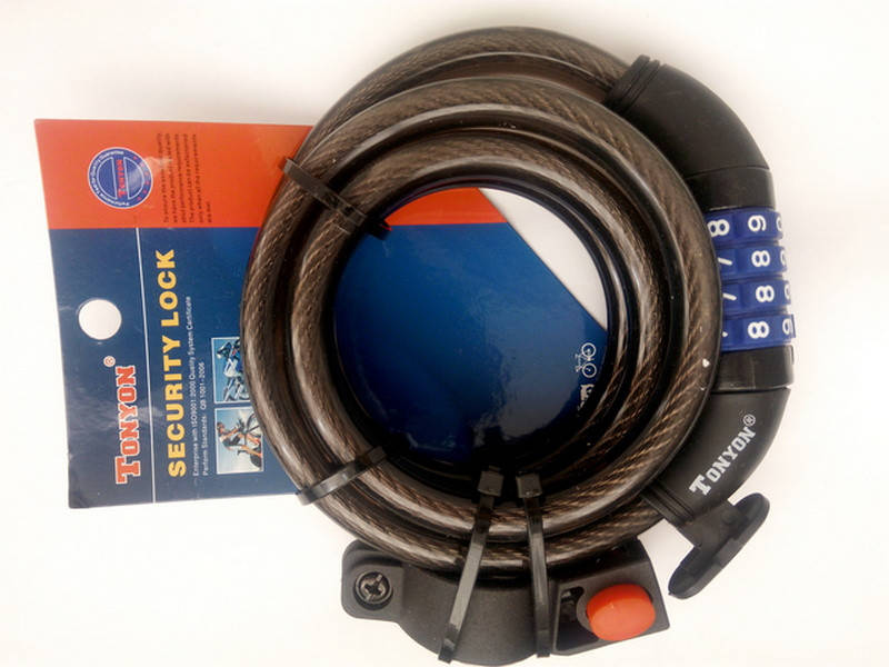 

Замок кодовый парковочный 1500 мм х 12 мм TONYON велосипедный