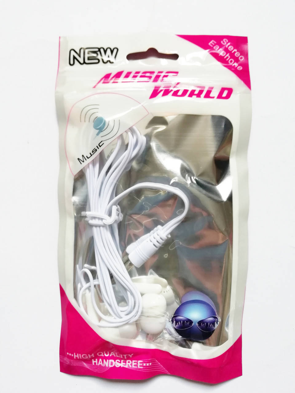 

Наушники в пакете Music World, Китай, Разные цвета