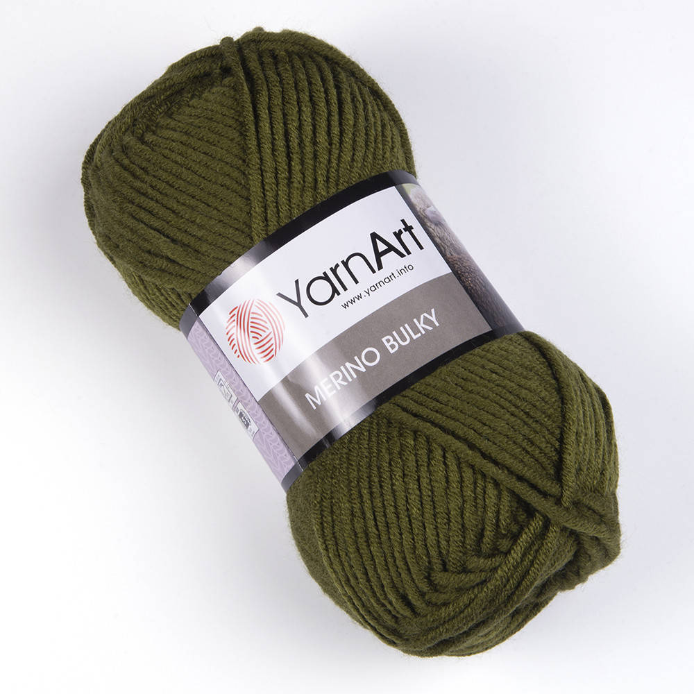 

Yarnart Merino Bulky № 530 темно-зеленый