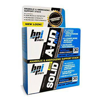 

Стимулятор тестостерона BPI Sports A-HD Elite + Solid, 2x30 капсул