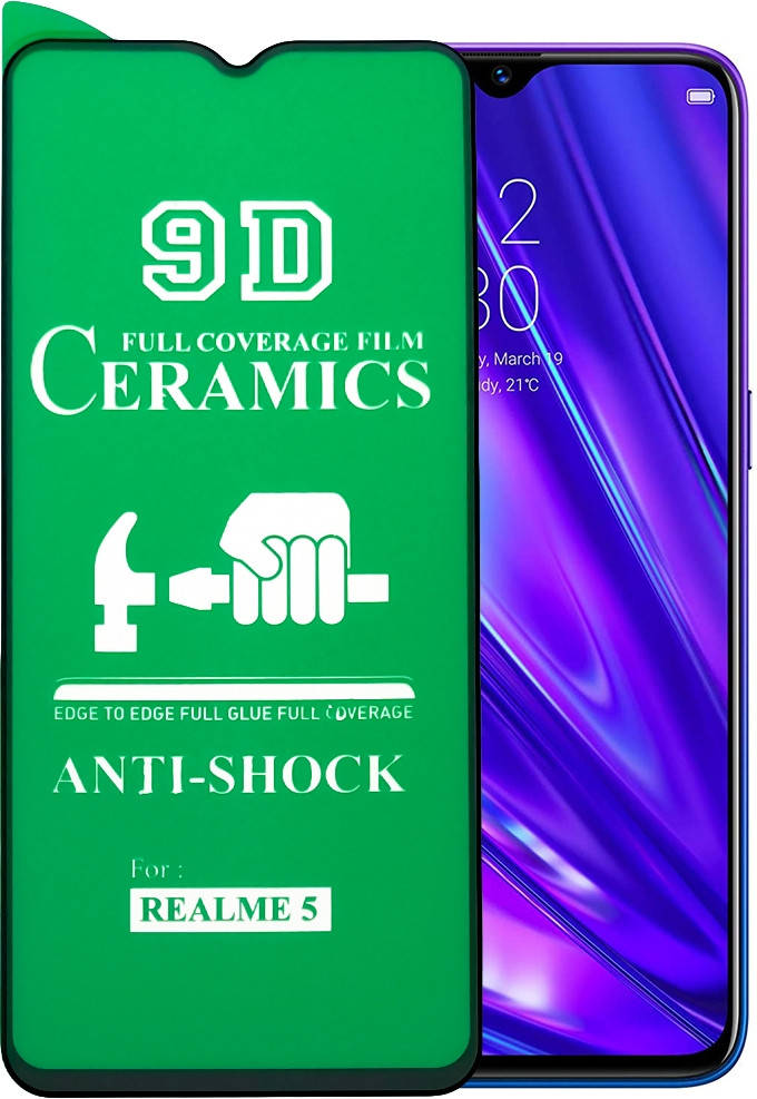

Защитная пленка Ceramics Realme C3 (керамическая 9D) (Реалми С3)