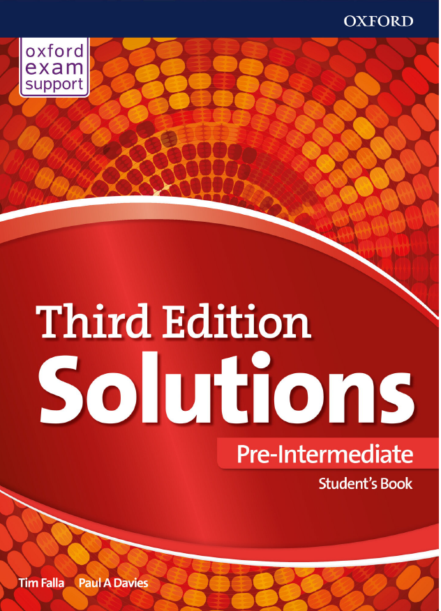 

Solutions Pre-Intermediate Student's book